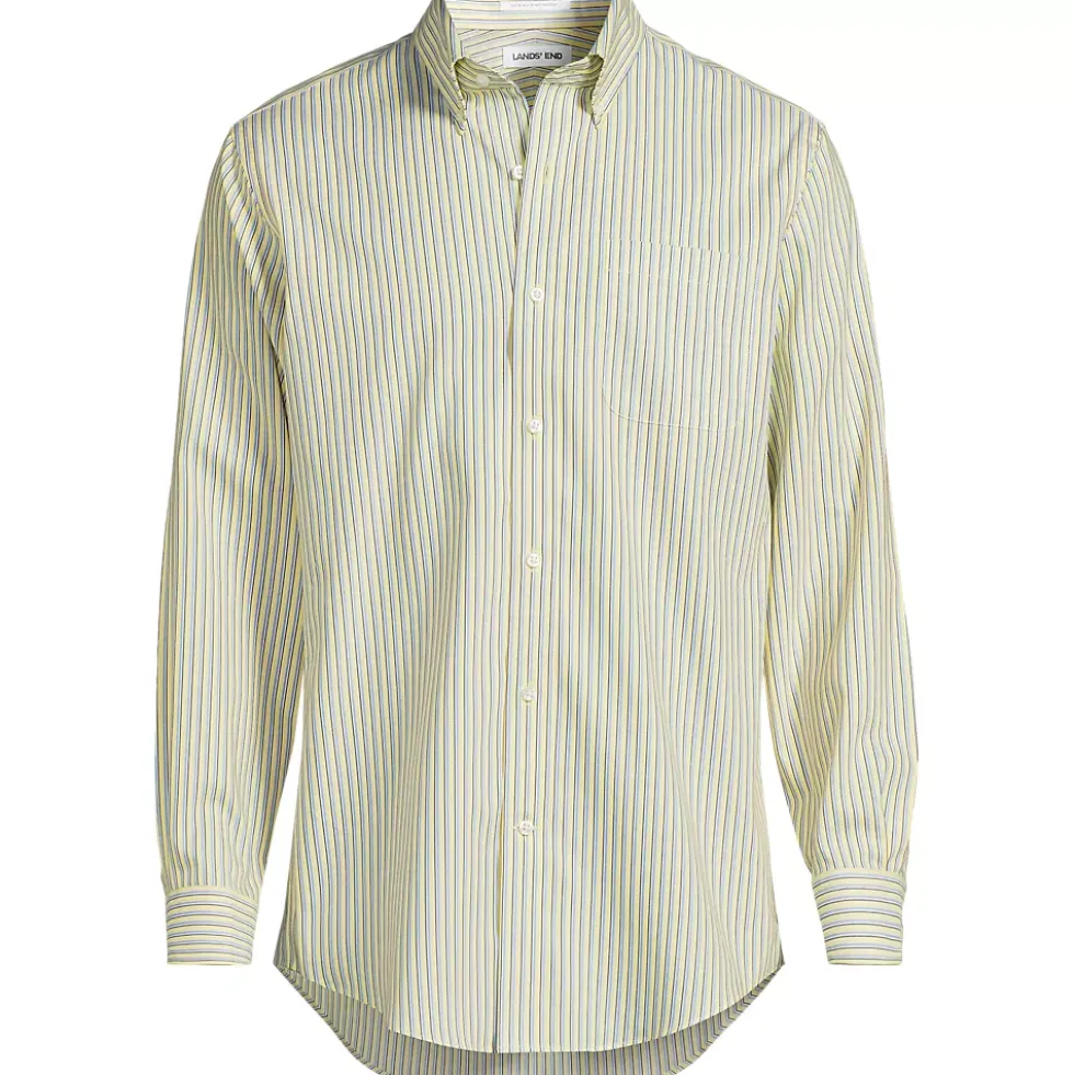 Men's No Iron Supima Cotton Pinpoint Buttondown Collar Dress Shirt