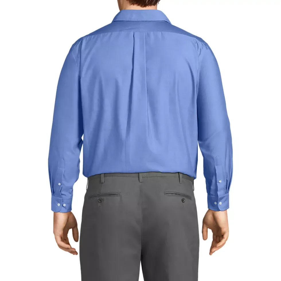 Men's No Iron Supima Cotton Pinpoint Buttondown Collar Dress Shirt