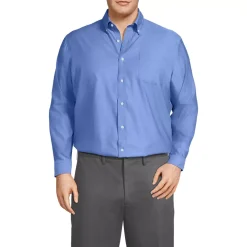 Men's No Iron Supima Cotton Pinpoint Buttondown Collar Dress Shirt