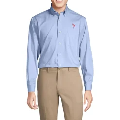 Men's No Iron Supima Cotton Pinpoint Buttondown Collar Dress Shirt