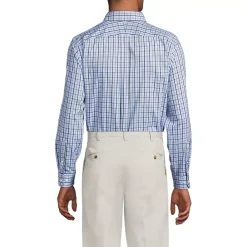 Men's No Iron Supima Cotton Pinpoint Buttondown Collar Dress Shirt