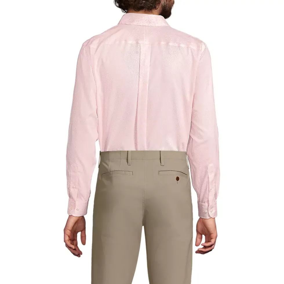 Men's No Iron Supima Cotton Pinpoint Buttondown Collar Dress Shirt
