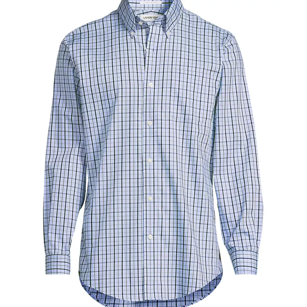 Men's No Iron Supima Cotton Pinpoint Buttondown Collar Dress Shirt