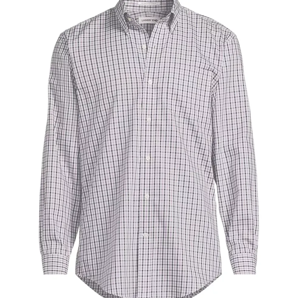 Men's No Iron Supima Cotton Pinpoint Buttondown Collar Dress Shirt