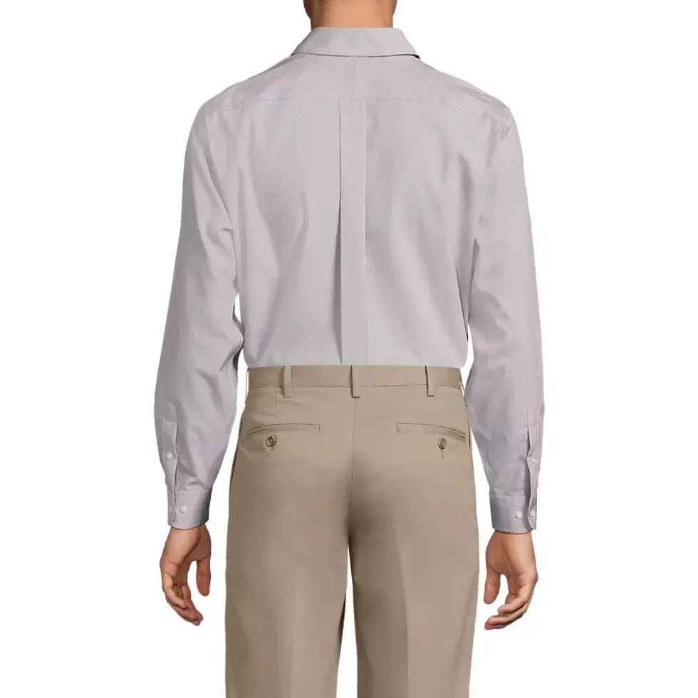Men's No Iron Supima Cotton Pinpoint Buttondown Collar Dress Shirt