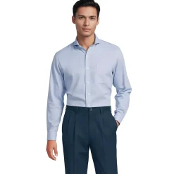 Men's No Iron Supima Cotton Pinpoint Buttondown Collar Dress Shirt