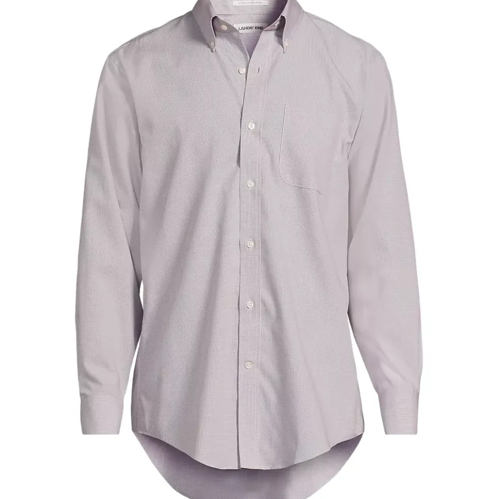 Men's No Iron Supima Cotton Pinpoint Buttondown Collar Dress Shirt