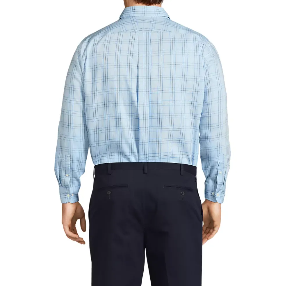 Men's No Iron Supima Cotton Pinpoint Buttondown Collar Dress Shirt