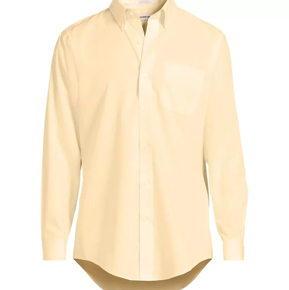 Men's No Iron Supima Cotton Pinpoint Buttondown Collar Dress Shirt