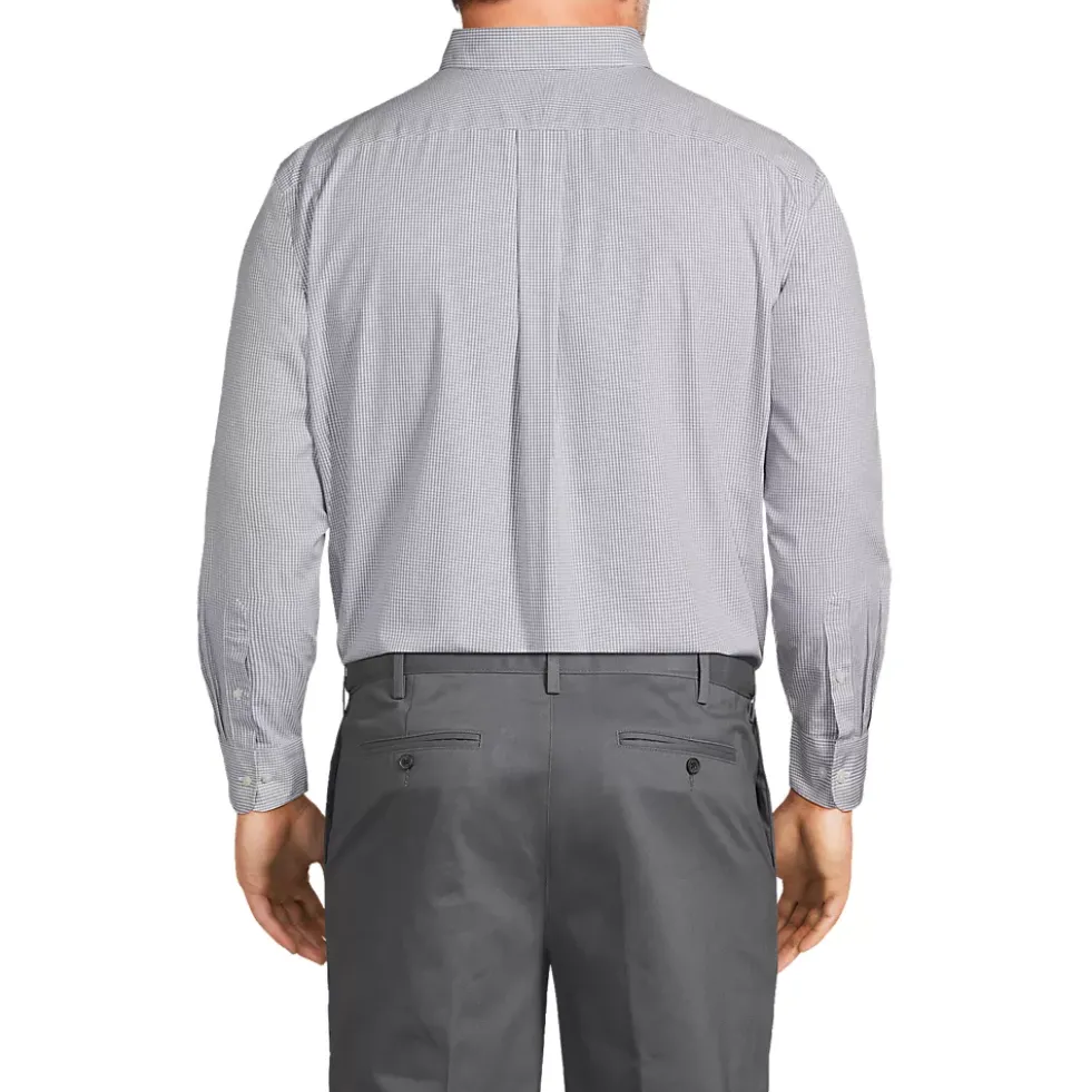 Men's No Iron Supima Cotton Pinpoint Buttondown Collar Dress Shirt
