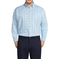 Men's No Iron Supima Cotton Pinpoint Buttondown Collar Dress Shirt