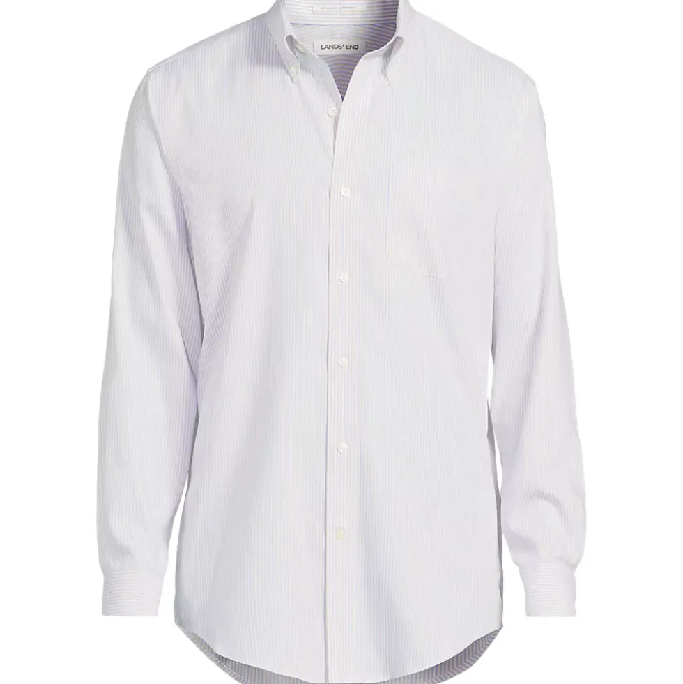 Men's No Iron Supima Cotton Pinpoint Buttondown Collar Dress Shirt