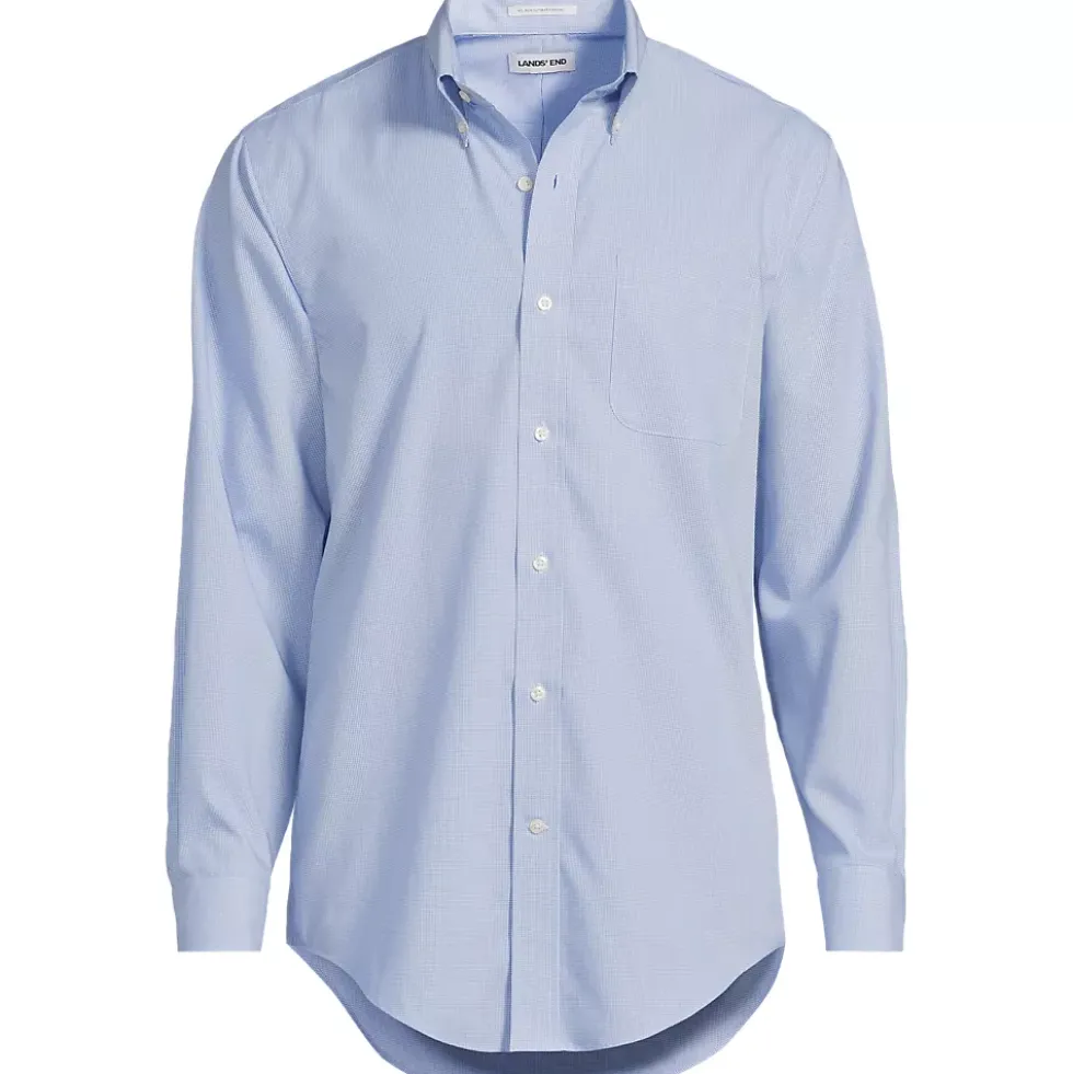 Men's No Iron Supima Cotton Pinpoint Buttondown Collar Dress Shirt
