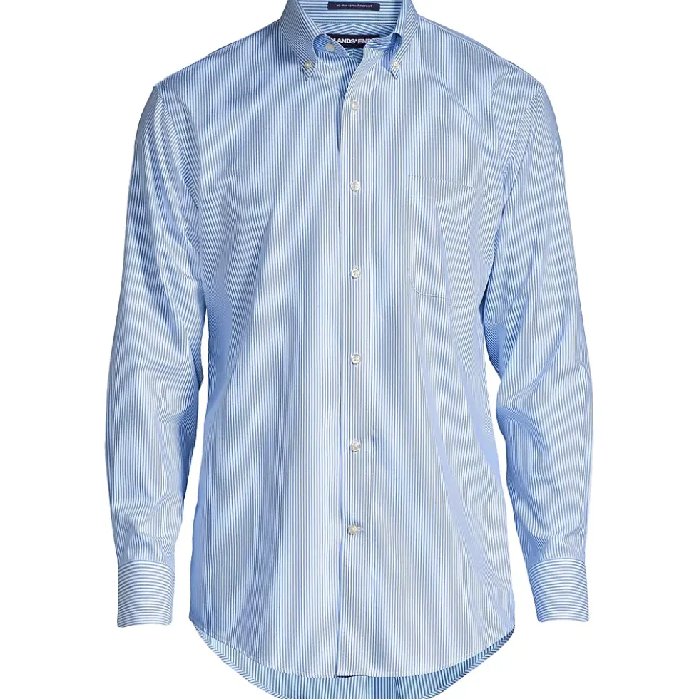 Men's No Iron Supima Cotton Pinpoint Buttondown Collar Dress Shirt