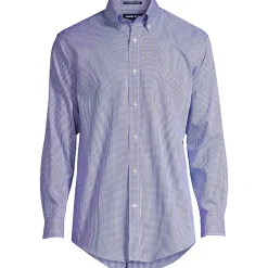 Men's No Iron Supima Cotton Pinpoint Buttondown Collar Dress Shirt
