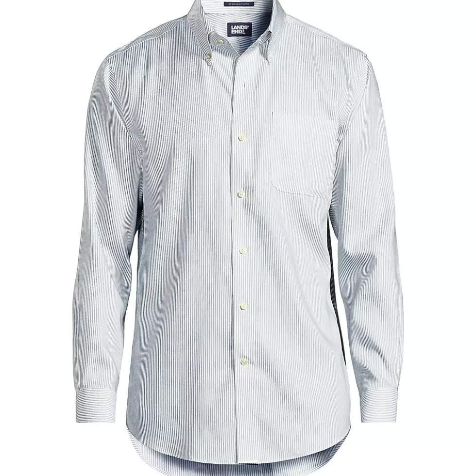 Men's No Iron Supima Cotton Pinpoint Buttondown Collar Dress Shirt