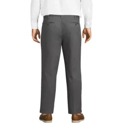 Men's No Iron Traditional Fit Plain Front Chino Pant
