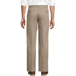 Men's No Iron Traditional Fit Plain Front Chino Pant