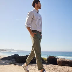 Men's No Iron Traditional Fit Plain Front Chino Pant