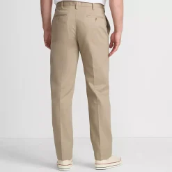 Men's No Iron Traditional Fit Plain Front Chino Pant