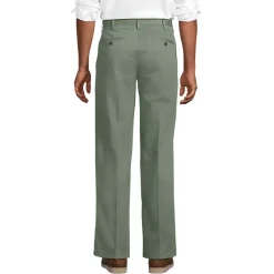 Men's No Iron Traditional Fit Plain Front Chino Pant