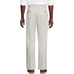 Men's No Iron Traditional Fit Plain Front Chino Pant