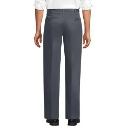 Men's No Iron Traditional Fit Plain Front Chino Pant
