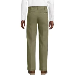 Men's No Iron Traditional Fit Pleated Front Chino Pant