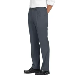 Men's No Iron Traditional Fit Pleated Front Chino Pant