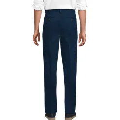 Men's No Iron Traditional Fit Pleated Front Chino Pant