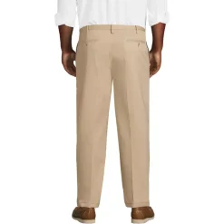 Men's No Iron Traditional Fit Pleated Front Chino Pant
