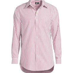 Men's Pattern No Iron Supima Pinpoint Straight Collar Dress Shirt