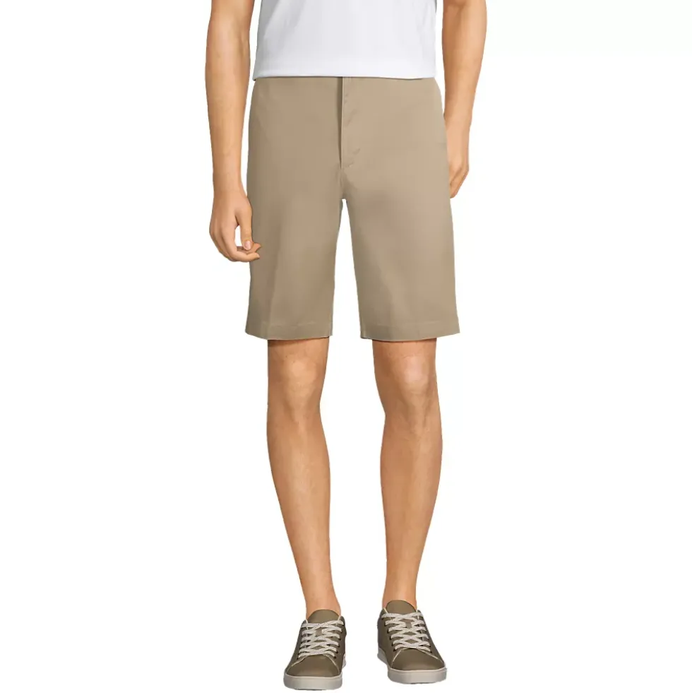 Men's 11" Plain Front Blend Chino Shorts