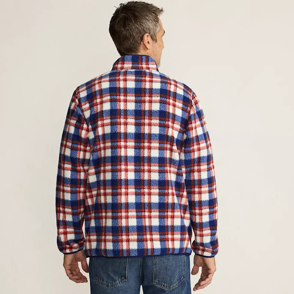 Men's Print Full Zip Sherpa Fleece Jacket
