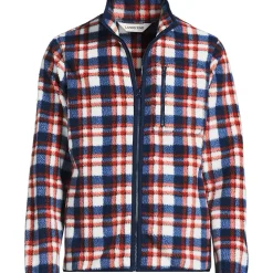 Men's Print Full Zip Sherpa Fleece Jacket