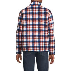 Men's Print Full Zip Sherpa Fleece Jacket