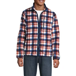 Men's Print Full Zip Sherpa Fleece Jacket