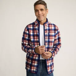Men's Print Full Zip Sherpa Fleece Jacket