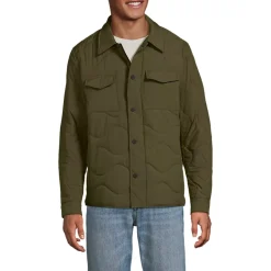 Men's Quilted Insulated Shirt Jacket