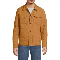 Men's Quilted Insulated Shirt Jacket