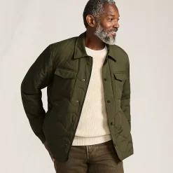 Men's Quilted Insulated Shirt Jacket