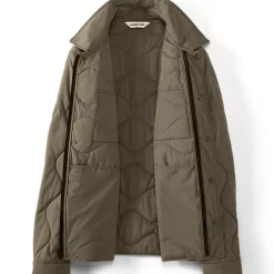 Men's Quilted Insulated Shirt Jacket