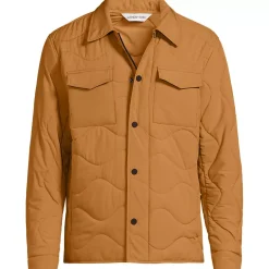 Men's Quilted Insulated Shirt Jacket