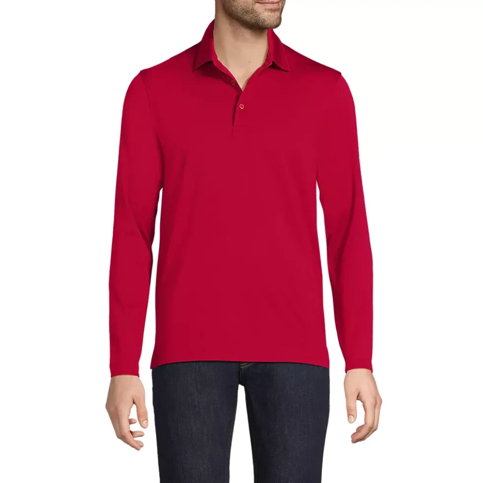 Men's Rapid Dry Long Sleeve Modern Fit Polo
