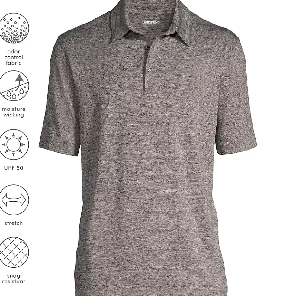 Men's Rapid Dry Space Dye Polo Shirt