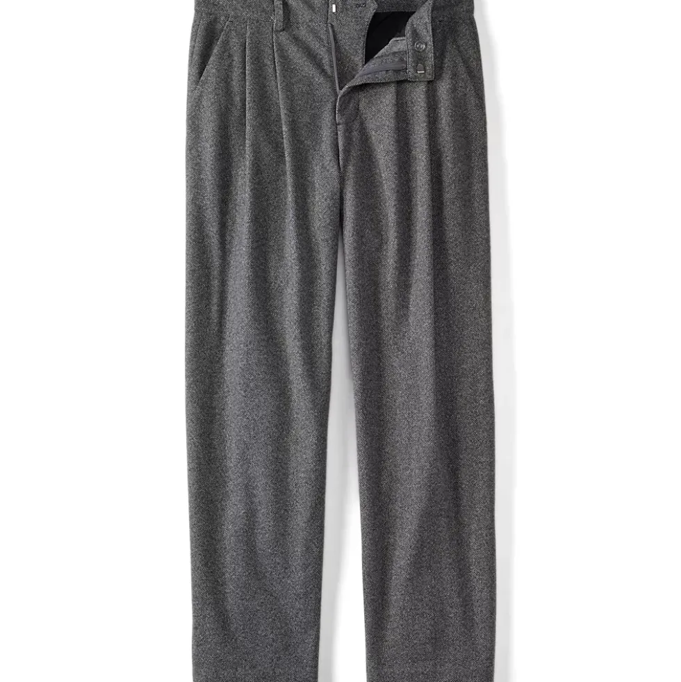 Men's Relaxed Fit Pleated Dress Pants