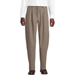 Men's Relaxed Fit Pleated Dress Pants
