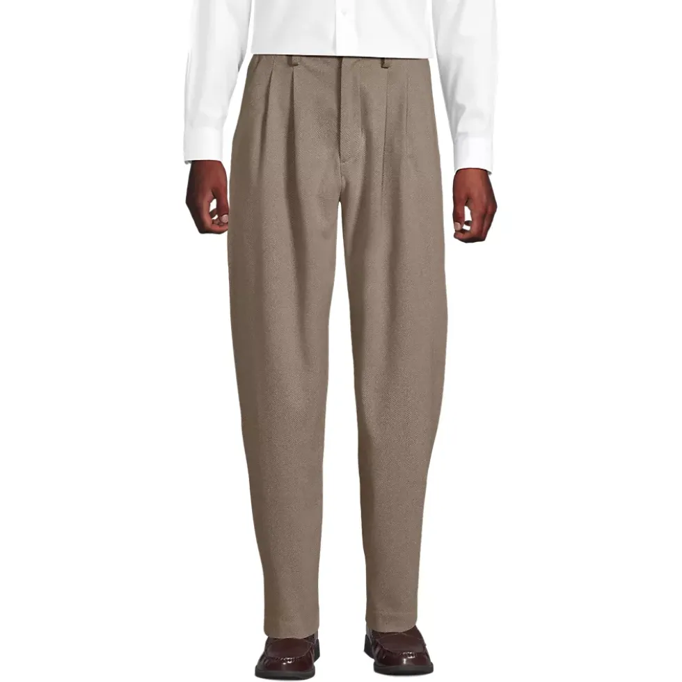 Men's Relaxed Fit Pleated Dress Pants