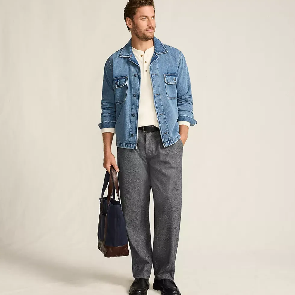 Men's Relaxed Fit Pleated Dress Pants