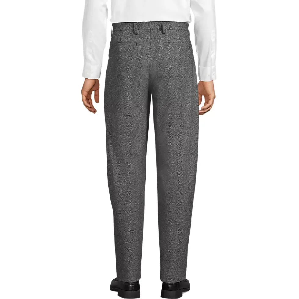 Men's Relaxed Fit Pleated Dress Pants